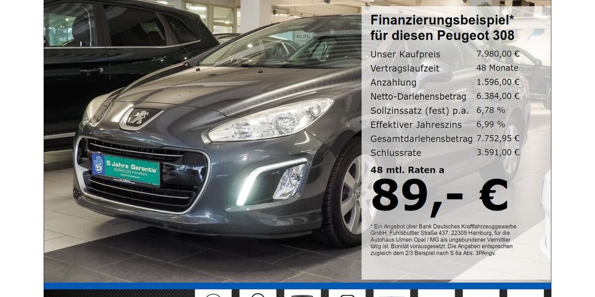 Peugeot 308 116.090 km 7.980 &euro; Düsseldorf 40231