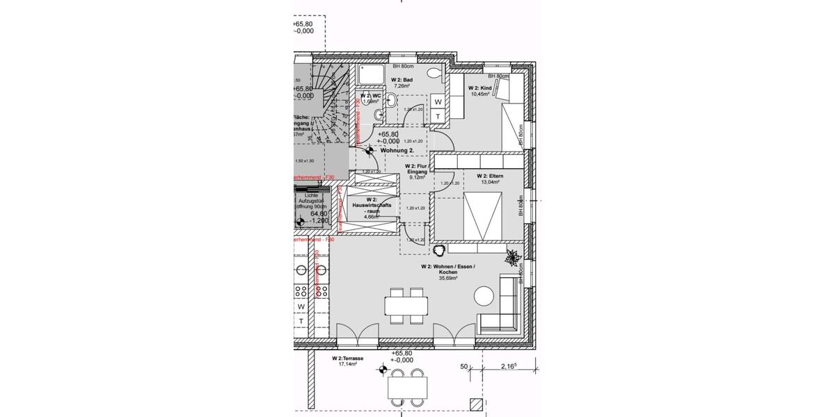 Dachgeschoßwohnung Wassenberg - 3 Zimmer, 937&euro; | Angebot:23117442