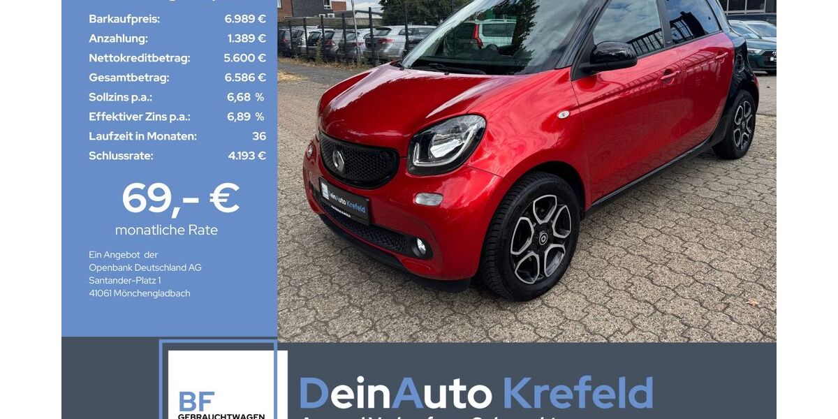Smart ForFour 65.985 km 6.989 &euro; Krefeld 47805