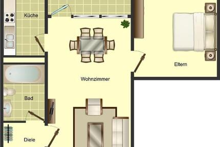Wohnung Düsseldorf Stadtbezirk 10 - 2.5 Zimmer, 51 m&sup2;, 559&euro; | Angebot:26003861