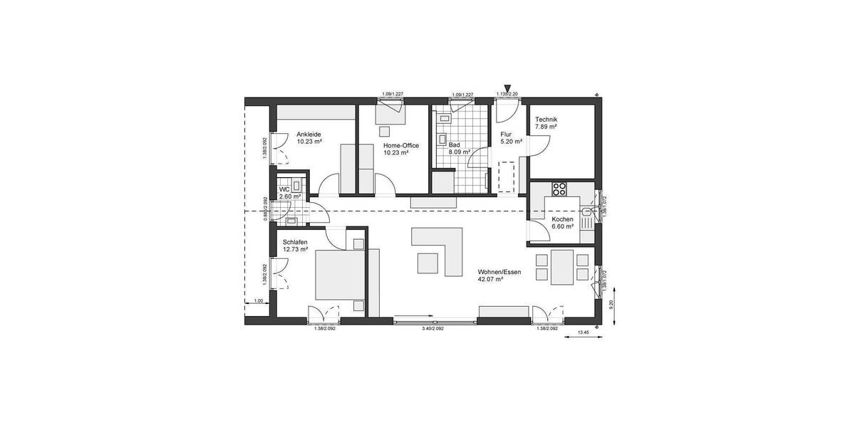Bungalow Schwalmtal Amern - 4 Zimmer, 105 m&sup2;, 363.400&euro; | Angebot:25771462