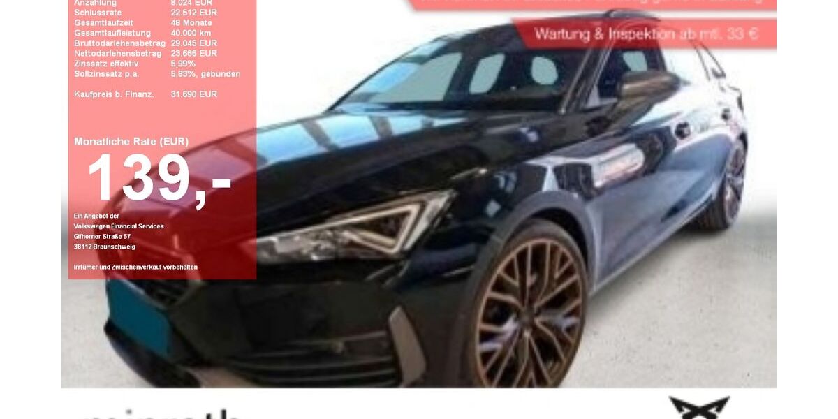 Cupra Leon 38.027 km 31.440 &euro; Moers-Hülsdonk 47441