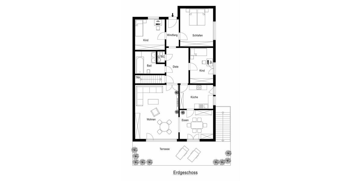 Bungalow Neuss Hoisten - 5 Zimmer, 107 m&sup2;, 449.000&euro; | Angebot:26641436