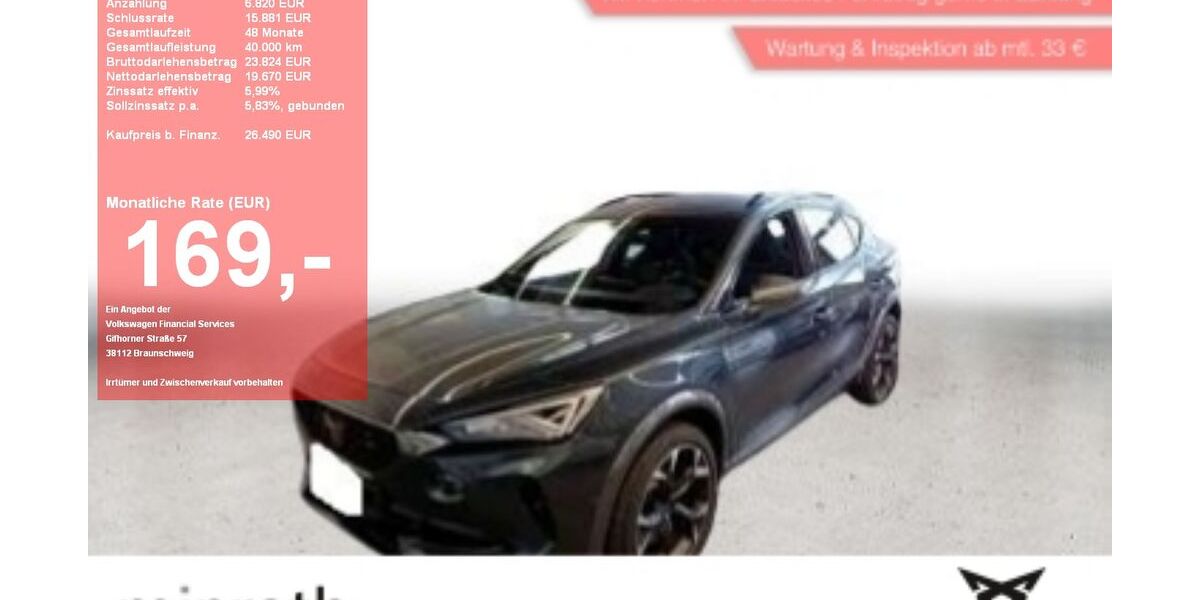 Cupra Formentor 17.801 km 26.240 &euro; Moers-Hülsdonk 47441