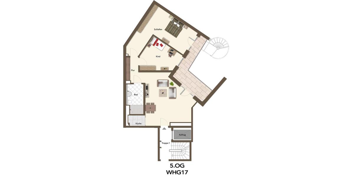 Etagenwohnung Düsseldorf Pempelfort - 3 Zimmer, 102 m&sup2;, 2.039&euro; | Angebot:25025279