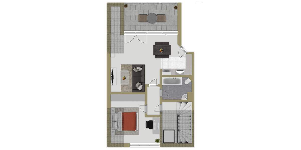 Etagenwohnung Mönchengladbach Bettrath - 2 Zimmer, 53 m&sup2;, 149.000&euro; | Angebot:25742116