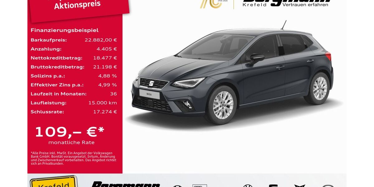 Seat Ibiza 14.477 km 22.882 &euro; Krefeld 47803