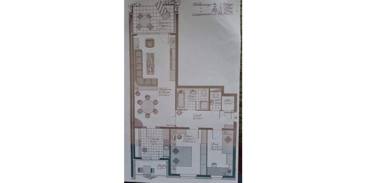 Etagenwohnung Mönchengladbach Rheydt - 3 Zimmer, 93 m&sup2;, 253.000&euro; | Angebot:25728346