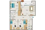 Etagenwohnung Neukirchen-Vluyn Vluyn - 3.5 Zimmer, 69 m&sup2;, 370&euro; | Angebot:26139294
