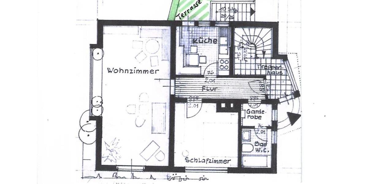 Erdgeschoßwohnung Moers - 2.5 Zimmer, 75 m&sup2;, 850&euro; | Angebot:25391527