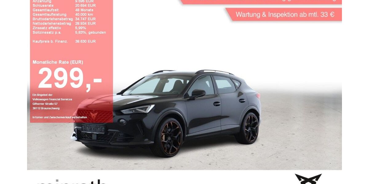 Cupra Formentor 44.274 km 38.370 &euro; Moers-Hülsdonk 47441