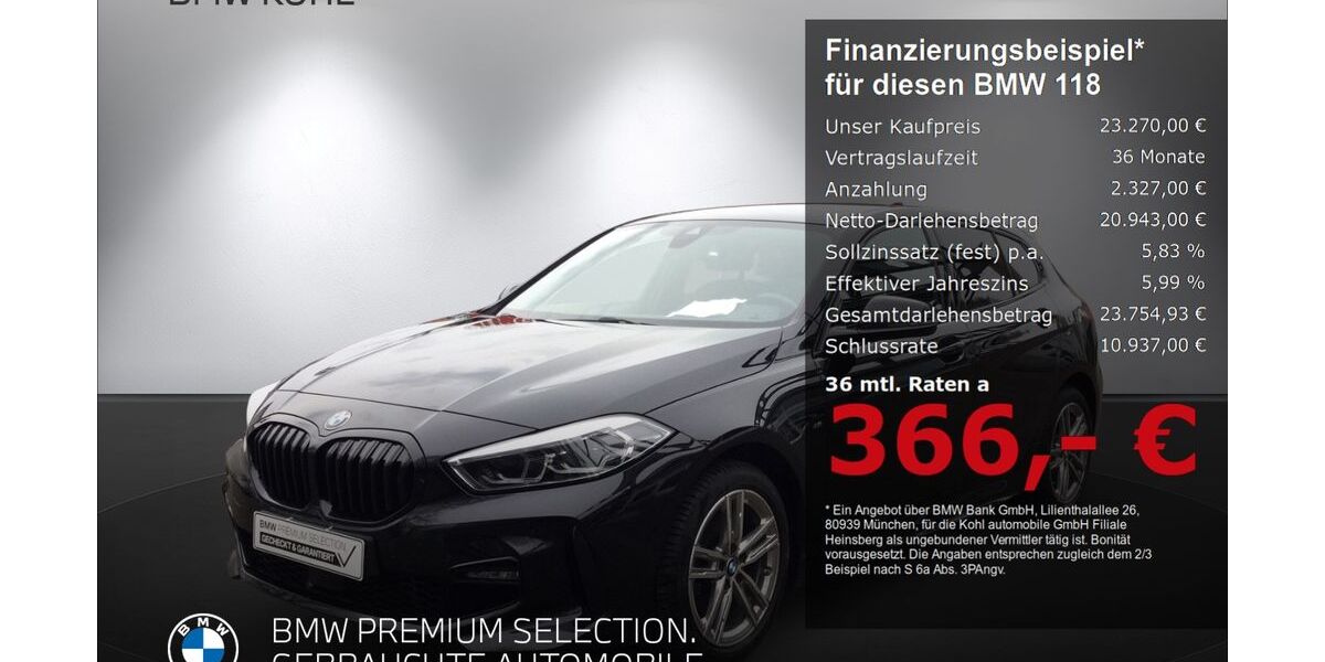 BMW 118 49.614 km 23.270 &euro; Heinsberg 52525