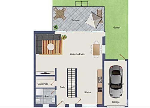 Einfamilienhaus Düsseldorf Lörick - 4 Zimmer, 157 m&sup2;, 2.440&euro; | Angebot:26563638
