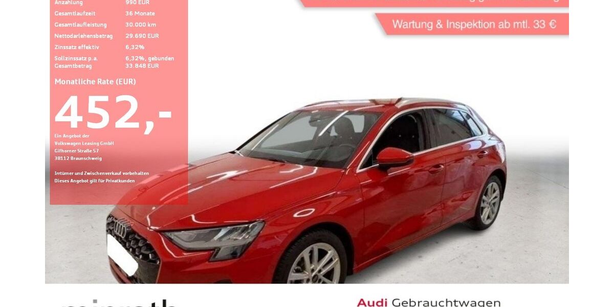 Audi A3 6.518 km 29.690 &euro; Moers-Hülsdonk 47441
