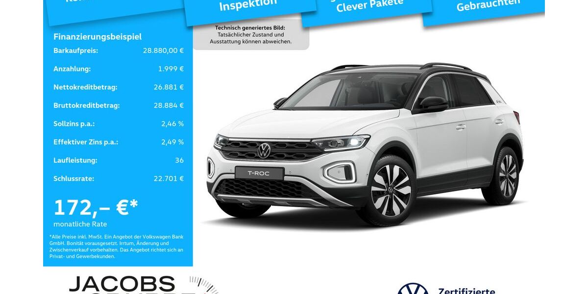 VW T-Roc 25.977 km 28.680 &euro; Heinsberg 52525