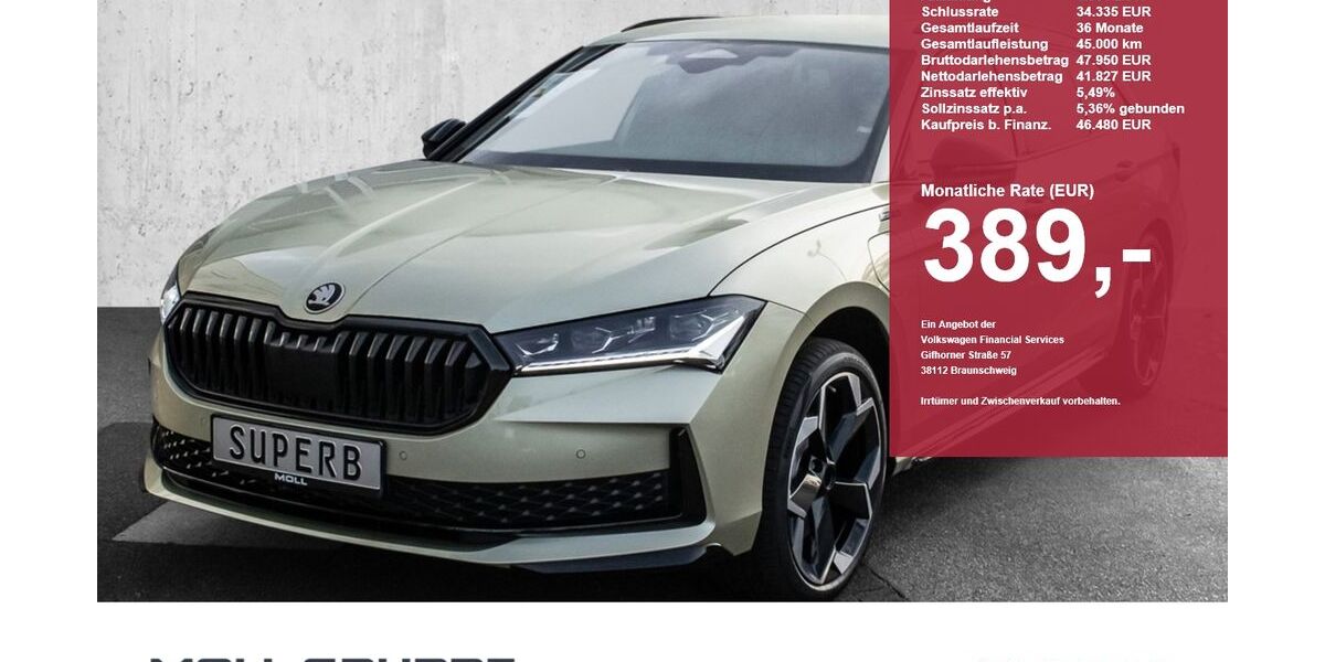 Skoda Superb 10.000 km 41.990 &euro; Düsseldorf 40474
