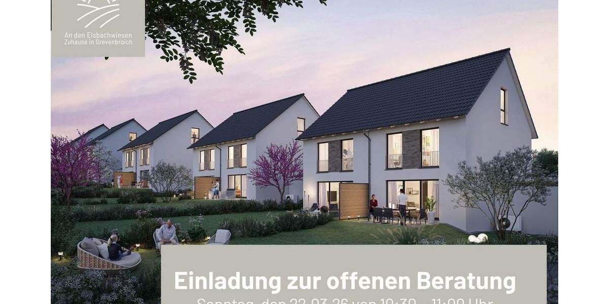 Doppelhaushälfte Grevenbroich Elsen - 5 Zimmer, 132 m&sup2;, 599.900&euro; | Angebot:25669660