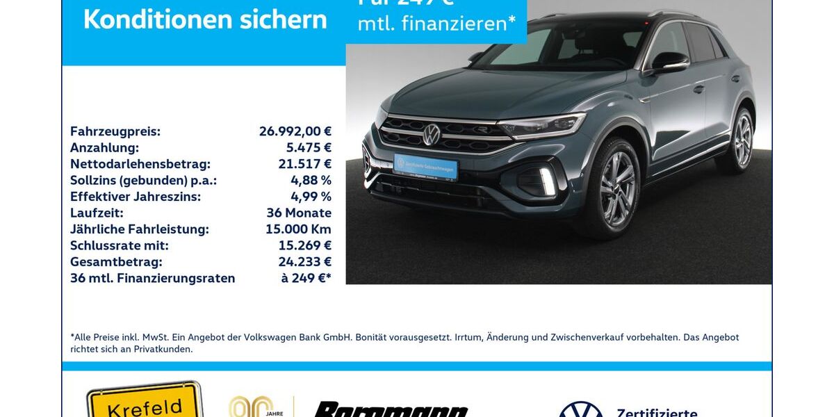 VW T-Roc 46.838 km 26.992 &euro; Krefeld 47803