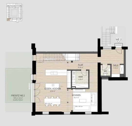 Etagenwohnung Willich Schiefbahn - 4 Zimmer, 180 m&sup2;, 1.294.123&euro; | Angebot:25685786