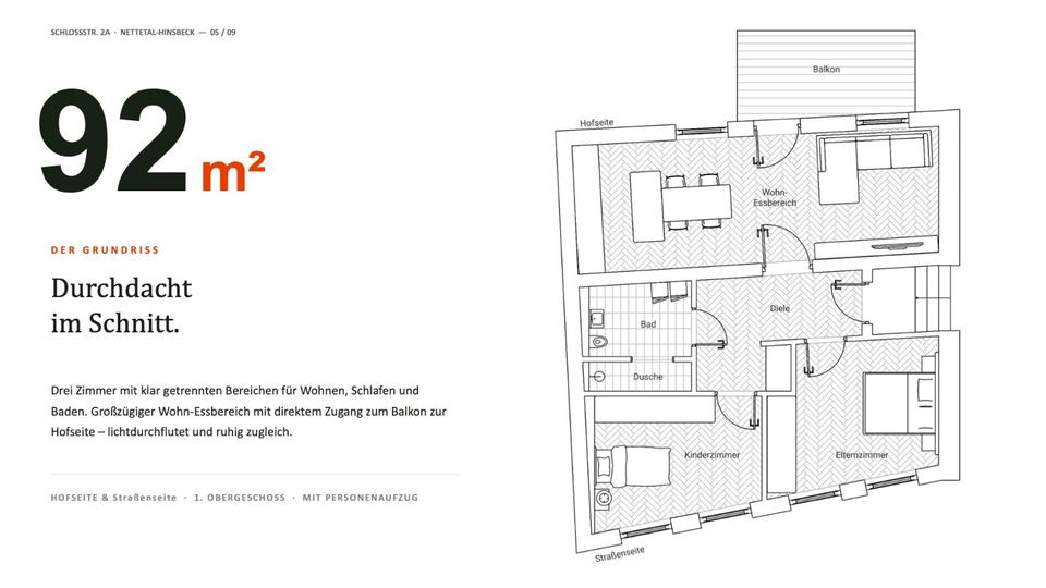 Etagenwohnung Nettetal - 3 Zimmer, 92 m&sup2;, 240.000&euro; | Angebot:26995700