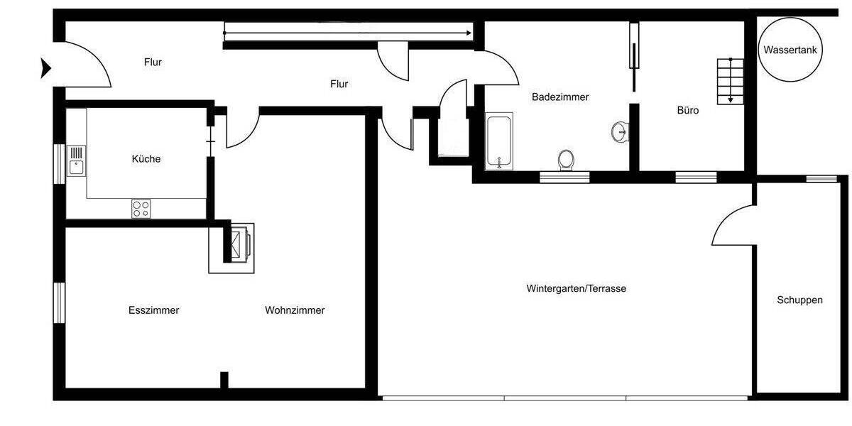 Reihenmittelhaus Krefeld Stadtmitte - 5 Zimmer, 132 m&sup2;, 295.000&euro; | Angebot:26798740