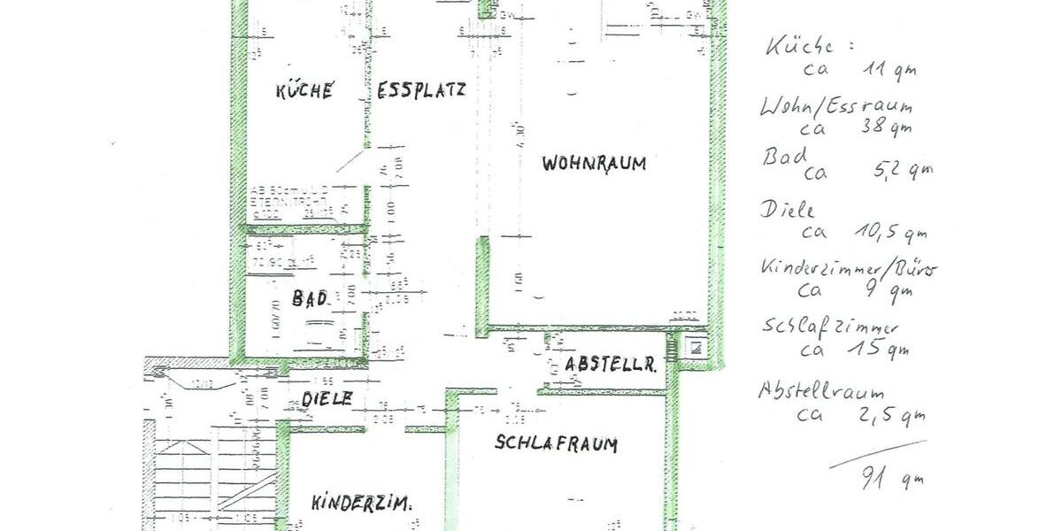 Etagenwohnung Viersen Boisheim - 3 Zimmer, 91 m&sup2;, 197.000&euro; | Angebot:25174058