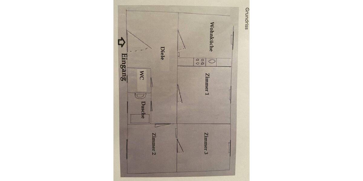 Etagenwohnung Düsseldorf Lörick - 3 Zimmer, 70 m&sup2;, 840&euro; | Angebot:26915493