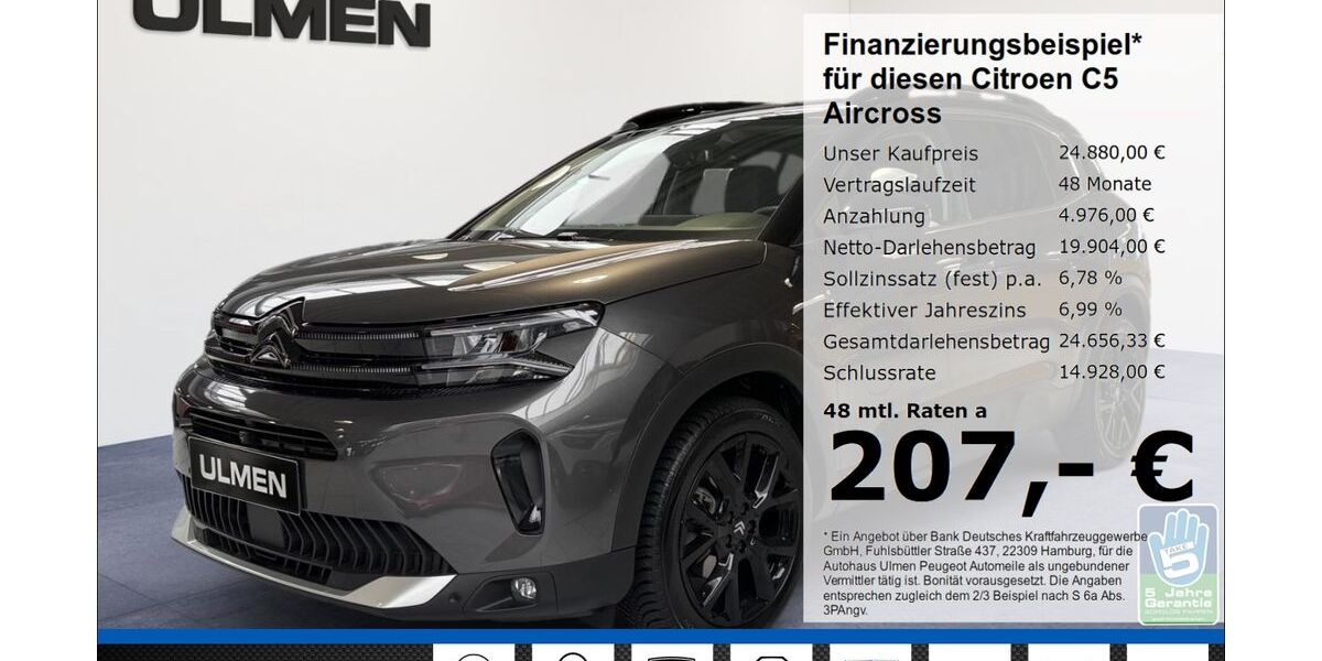 Citroen C5 Aircross 5.915 km 24.880 &euro; Düsseldorf 40233