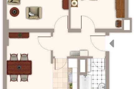 Wohnung Mönchengladbach Süd - 3 Zimmer, 57 m&sup2;, 549&euro; | Angebot:25963941