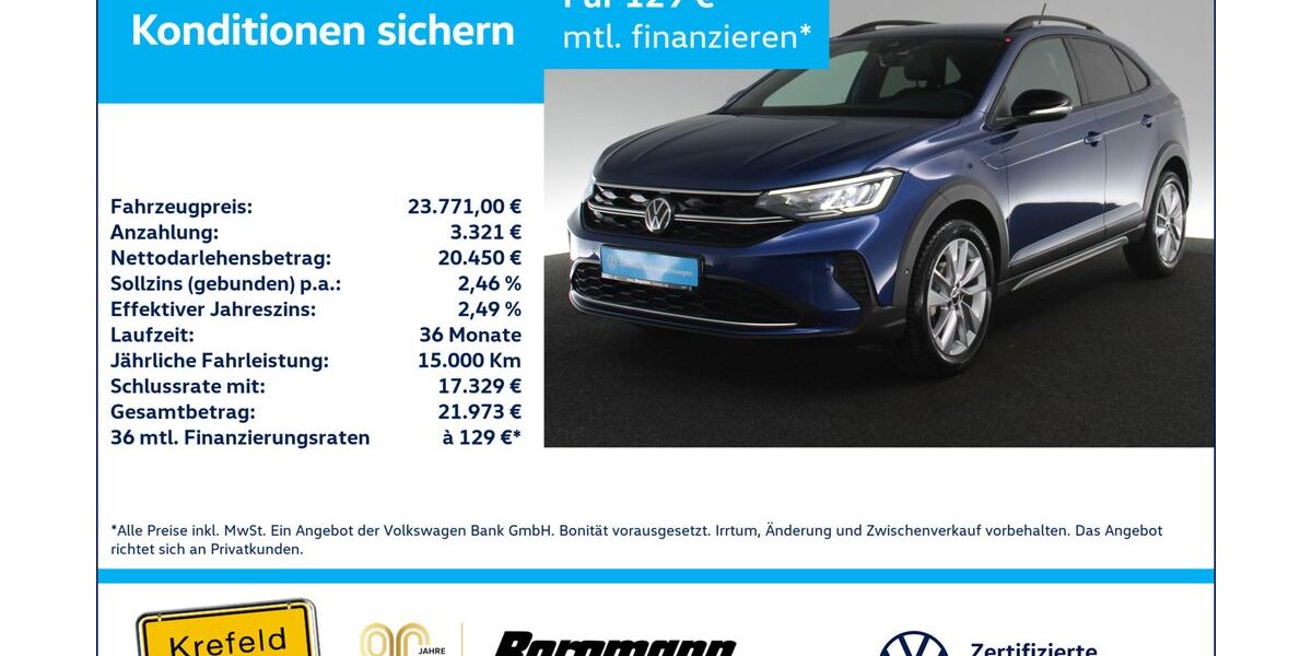 VW Taigo 5.395 km 23.771 &euro; Krefeld 47803