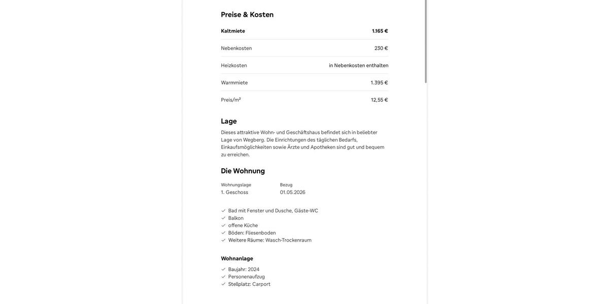 Etagenwohnung Wegberg - 3 Zimmer, 88 m&sup2;, 1.395&euro; | Angebot:25898937