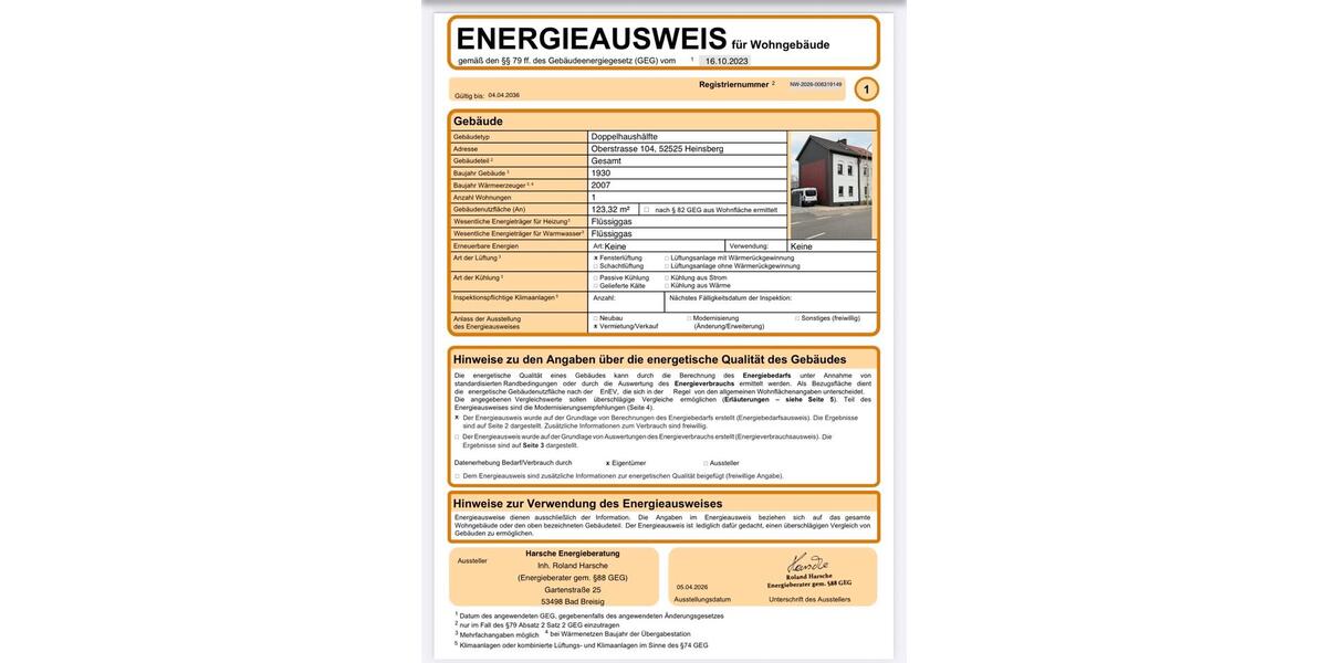 Doppelhaushälfte Heinsberg - 4 Zimmer, 123 m&sup2;, 196.000&euro; | Angebot:26042125