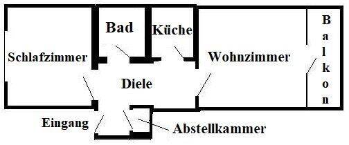 Etagenwohnung NEUSS Norf - 2 Zimmer, 52 m&sup2;, 535&euro; | Angebot:26919927