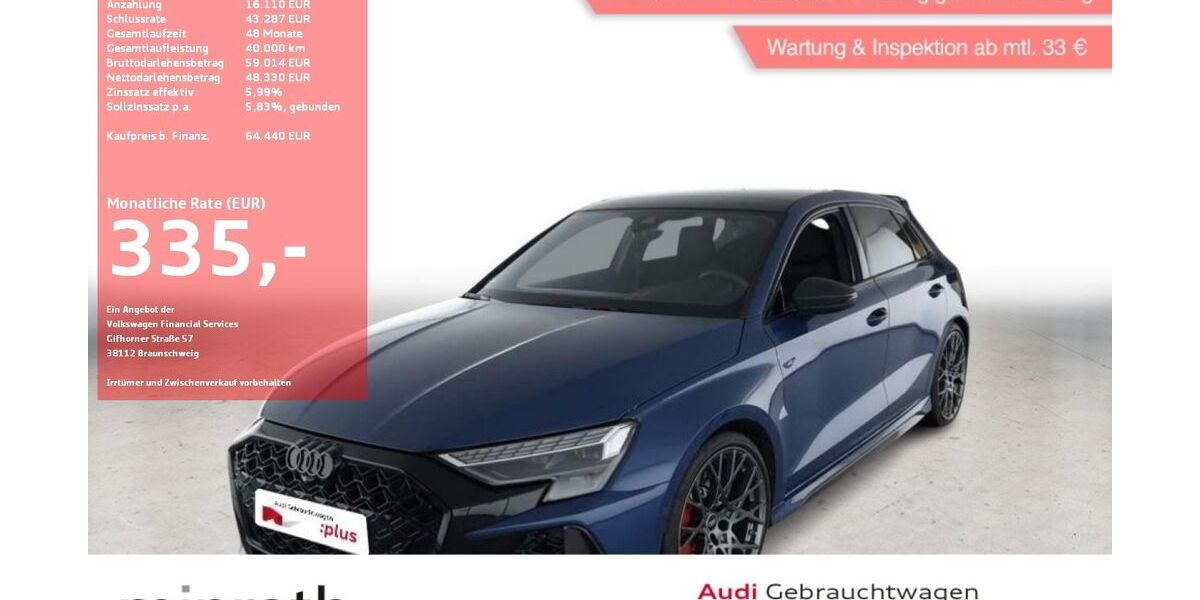 Audi RS3 31.248 km 64.440 &euro; Moers-Hülsdonk 47441