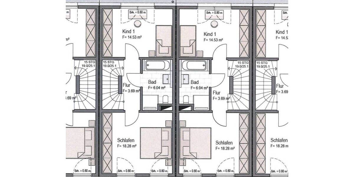 Reihenmittelhaus Mönchengladbach Rheydt-West - 4 Zimmer, 123 m&sup2;, 449.000&euro; | Angebot:26917354