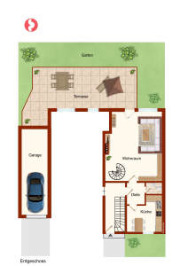 Loft ähnliche 2 Etagen ETW Garten Garage - 2- Mönchengladbach Ost | Angebot:24631994