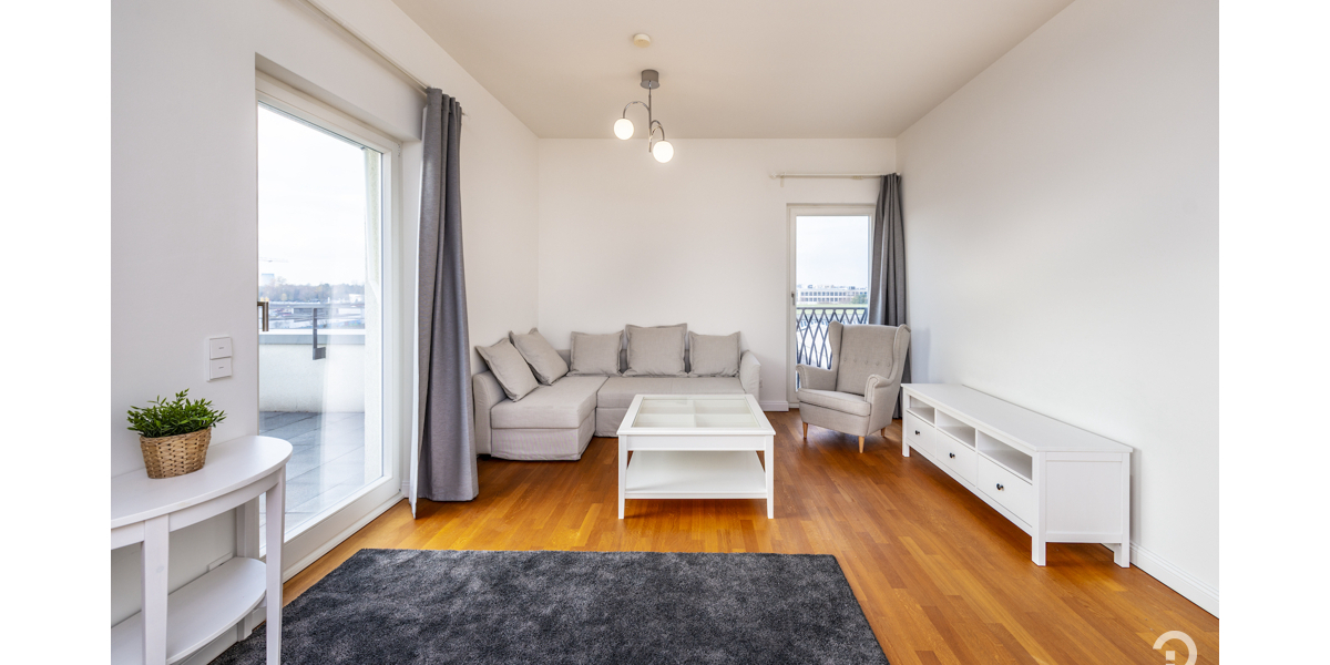Wohnen in hochwertigem Ambiente mit internationalem Flair. Möblierte 2 Zimmer-Dachterrassen-Wohnung - Einfamilienhaus Düsseldorf Heerdt | Angebot:26645368