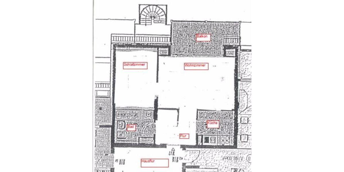 Etagenwohnung Düsseldorf Oberbilk - 2.5 Zimmer, 44 m&sup2;, 750&euro; | Angebot:26038167