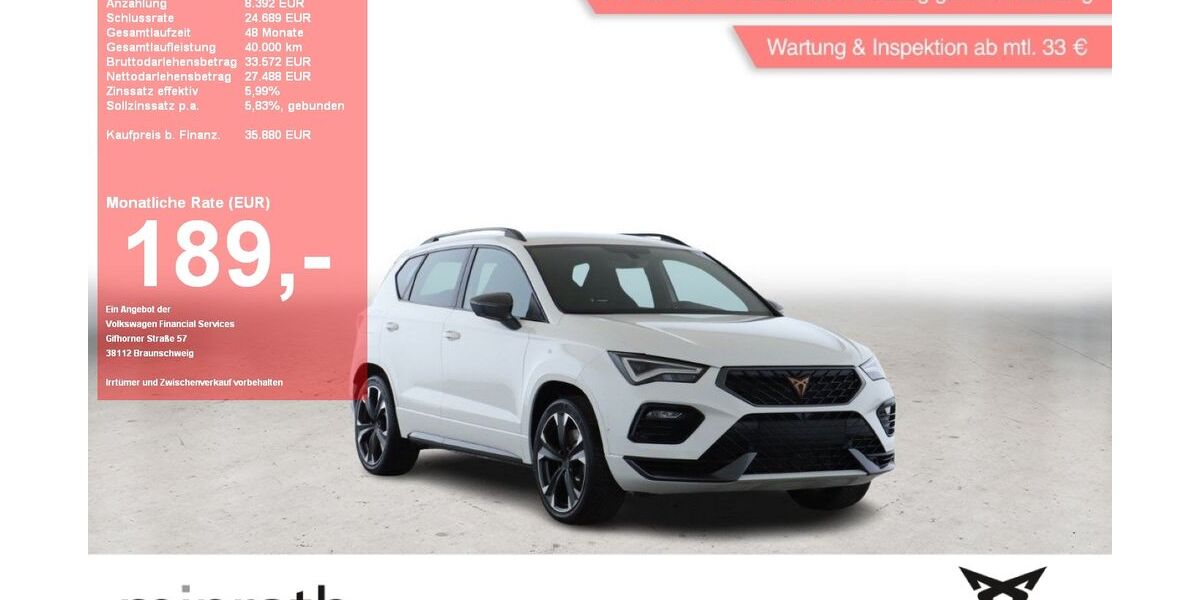 Cupra Ateca 16.486 km 33.880 &euro; Moers-Hülsdonk 47441
