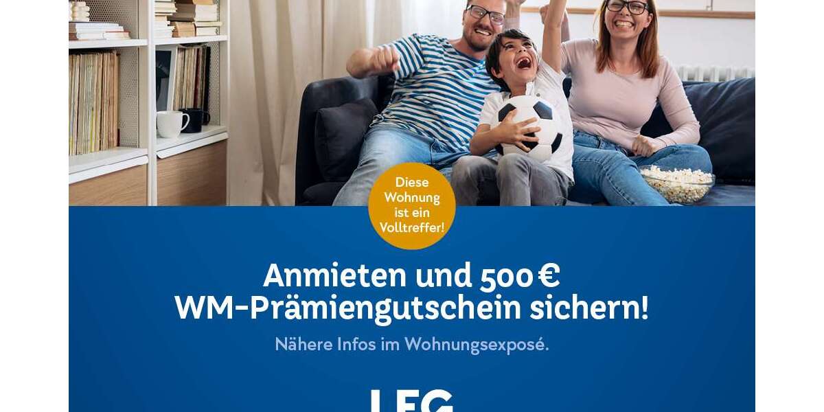 Etagenwohnung Moers - 3.5 Zimmer, 66 m&sup2;, 619&euro; | Angebot:26844981