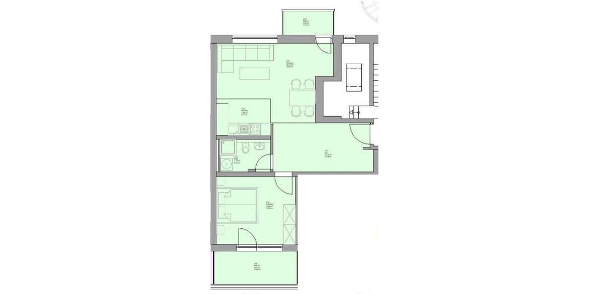 Etagenwohnung Düsseldorf Stadtmitte - 2 Zimmer, 72 m&sup2;, 879&euro; | Angebot:25905023