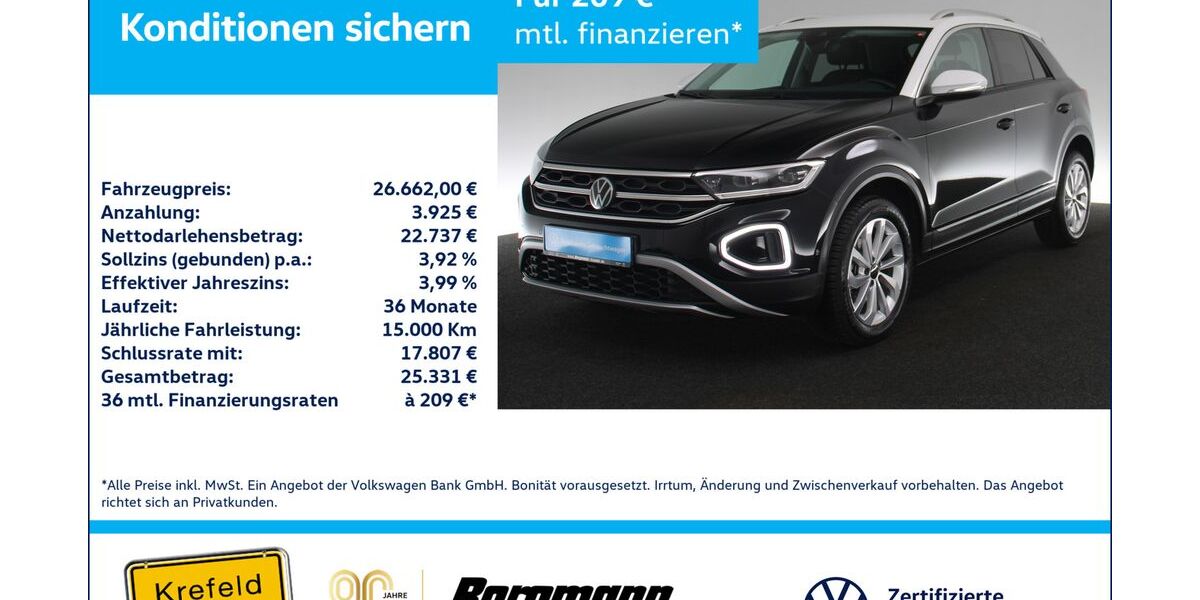 VW T-Roc 23.958 km 26.662 &euro; Krefeld 47803