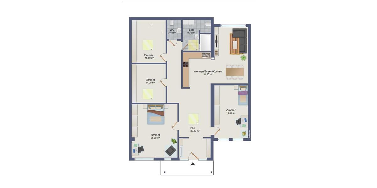Erdgeschoßwohnung Wegberg - 5 Zimmer, 149 m&sup2;, 1.500&euro; | Angebot:26286335