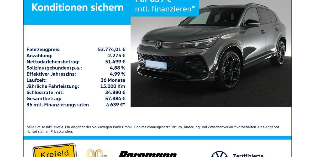 VW Tiguan 12.700 km 53.774 &euro; Krefeld 47803