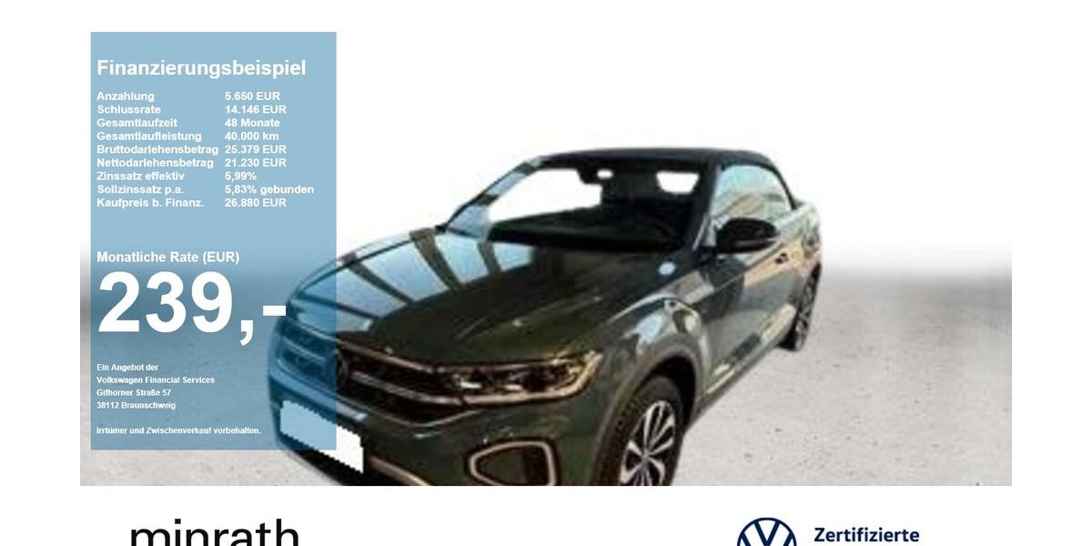 VW T-Roc 14.712 km 26.880 &euro; Geldern 47608
