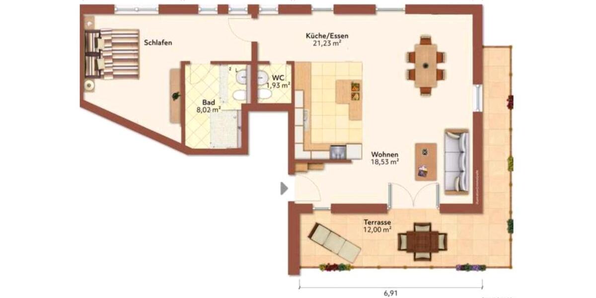 Einfamilienhaus Nettetal - 2 Zimmer, 90 m&sup2;, 1.440&euro; | Angebot:26454227