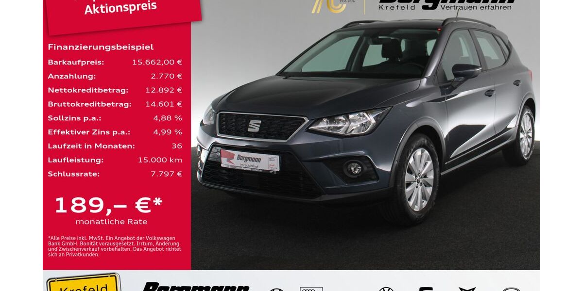 Seat Arona 72.184 km 15.662 &euro; Krefeld 47803