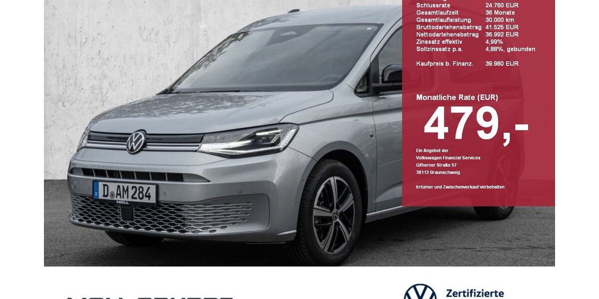 VW Caddy 4.250 km 39.980 &euro; Düsseldorf 40474