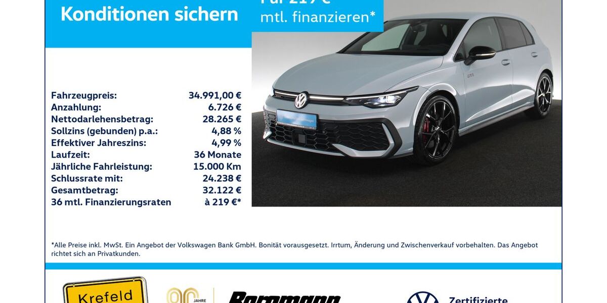 VW Golf 14.033 km 34.991 &euro; Krefeld 47803