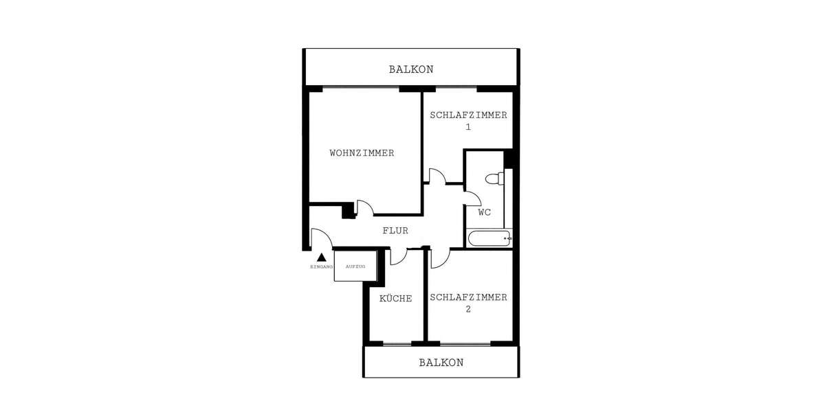 Etagenwohnung Düsseldorf / Mörsenbroich Mörsenbroich - 3 Zimmer, 75 m&sup2;, 975&euro; | Angebot:25803070
